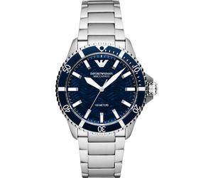 Emporio Armani AR60059 Automatische Herrenuhr mit blauem Zifferblatt Einheitsgröße