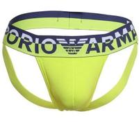 Emporio Armani Armani Cotton Jockstrap 2P Limegreen Baumwolle Large Herren