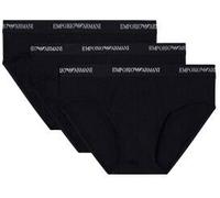 Emporio Armani Armani Stretch Jersey Briefs 3P Schwarz Baumwolle X-Large Herren