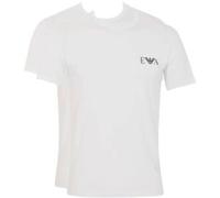 Emporio Armani Armani Stretch Jersey Fitted T-Shirts 2P Weiß Baumwolle Medium Herren