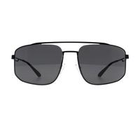 Emporio Armani Aviator Mens Matte Schwarz Dunkelgrau EA2139 Einheitsgröße