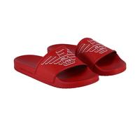 Emporio Armani Badeschuhe Sliders rot Herren, Größe Euro (US) 43