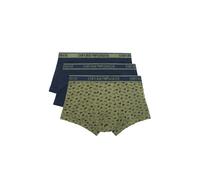 "Emporio Armani 3er Set Cotton Trunk, Hellblau / Mittelblau/ Dunkelblau" L