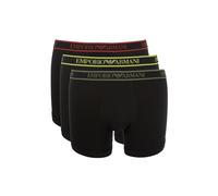 Emporio Armani Herren CORE Logoband 3-Pack Boxer-Shorts, Nero/Nero/Nero, L