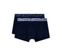 Emporio Armani Trunks mit elastischem Label-Bund im 2er-Pack in Marine, Größe M