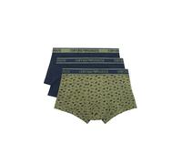 "Emporio Armani 3er Set Cotton Trunk, Hellblau / Mittelblau/ Dunkelblau" XL