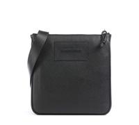 Emporio Armani Business Umhängetasche schwarz, genarbtes Rindsleder, Herren