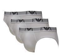 Emporio Armani CC715 Brief Herren Slips 3er Pack S Weiss (16510)