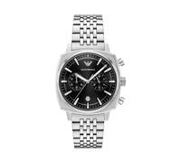 Emporio Armani Chronograph Edelstahl silber Herren