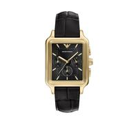 Emporio Armani Chronograph Edelstahl gold, schwarz Herren