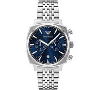 Emporio Armani Chronograph Edelstahl silber Herren