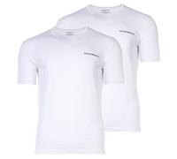 EMPORIO ARMANI Herren 2-Pack Crew Neck T-Shirt, weiß/weiß, L