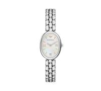 Emporio Armani Damen 28MM Silberfarbene Edelstahl Uhr, AR11776