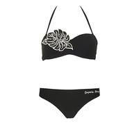 Emporio Armani Damen Bandeau Bikini Set, Schwarz, L