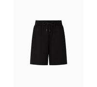 EMPORIO ARMANI Damen Bermuda aus Viskose-Fleece, Schwarz, Größe S, Schwarz, 36