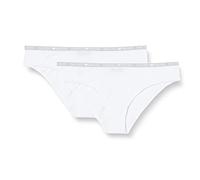 Emporio Armani Damen Bi-pack Brief Iconic Cotton Unterwäsche BI-PACK BRIEF, Weiß, M