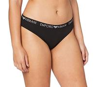 EMPORIO ARMANI Damen Briefs 2er Pack - Slips, Stretch Cotton, einfarbig, weiß, S Weiß