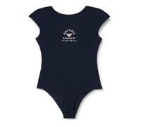 EMPORIO ARMANI Damen-Body aus Stretch-Baumwolle mit ikonischem Band mit Logo, NAVY, XL