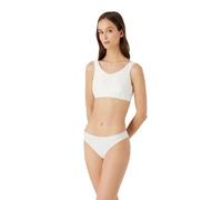 Emporio Armani Damen Emporio Armani Women's 2-pack Essential Studs Logo Brazilian Briefs, Pale Cream, L EU