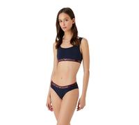 Emporio Armani Damen Emporio Armani Women's 2-pack Tartan Christmas Cotton Briefs, Marine/Ruby, S EU