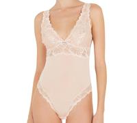 Emporio Armani Damen Emporio Armani Women's Body Brief Dreamy Viscose Lace T Shirt, Nude, L EU