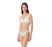 Emporio Armani Damen Emporio Armani Women's Bralette Dreamy Viscose Lace Padded Bra, Pale Cream, S EU