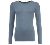 Emporio Armani Damen Essential Studs Logo Long Sleeve T-Shirt, Sturm, S