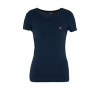 Emporio Armani Damen Essential Studs T-Shirt, blau, XL
