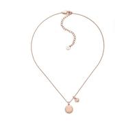 Emporio Armani Damen Halskette Armani Coin Collection aus Messing Roségold mit Karabinerverschluss