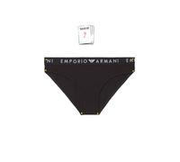 Emporio Armani Damen Iconic Logoband 2-Pack Brief Slip, Nero,