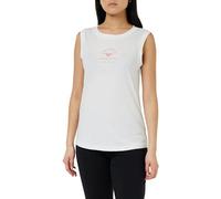 Emporio Armani Damen Iconic Stretch Cotton Logoband Loungewear Tank T-Shirt, White, XL
