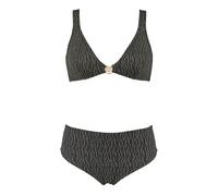 Emporio Armani Damen Lurex Triangel-Bikini, Schwarz, Größe XS, Schwarz Lrx strukturiert, XS