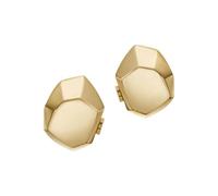 Emporio Armani Damen Ohrringe aus Edelstahl oder Halbedelsteinen mit Push-Back-Verschluss, Mais Gold