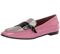 Emporio Armani Damen Patent Bucled Slipper, Camelia+Perla+Schwarz, 39 EU