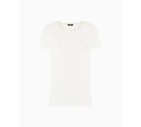EMPORIO ARMANI Damen S/Sleeve Crew Neck T-Shirt, weiß, 46