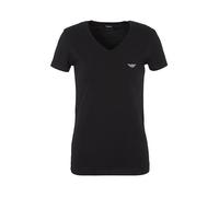EMPORIO ARMANI Damen S/Sleeve V Neck T-Shirt, Schwarz, M