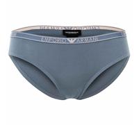 EMPORIO ARMANI Damen Slip, 2er Pack - ESSENTIAL STUDS LOGO, Briefs, Cotton Stretch XS Blau