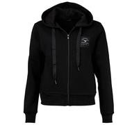 EMPORIO ARMANI Damen Sweatjacke - ICONIC TERRY, Reißverschluss, Kapuze, Cotton-Mix Schwarz XS