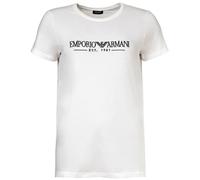 EMPORIO ARMANI Damen S/Sleeve Crew Neck T-Shirt, weiß, Large