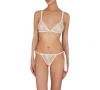 EMPORIO ARMANI Damen Triangle+Thong Set Dessous-Set, Ivory FLORAL Lurex, S