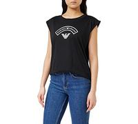 Emporio Armani Damen Women's Logomania Tank Top Fashion Vest, Schwarz, XS EU