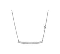 Kette mit Anhänger EMPORIO ARMANI "STÄBCHEN, EG3591040" Halsketten Gr. Silber 925 (Sterlingsilber), bunt (silberfarben, weiß, weiß) Damen Ketten mit Anhänger Zirkonia (89765544-0)