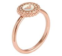EMPORIO ARMANI Damenring Rose Gold-Tone Edelstahl Perlmutt-Center Focal, EGS30202215.5