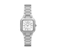 Quarzuhr EMPORIO ARMANI, edelstahlfarben, Armbanduhren, Damen, Quarzuhr, Armbanduhr, Damenuhr, Edelstahlarmband, analog (74969907-0) edelstahlfarben