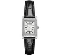 Emporio Armani Watch for Women, Quartz Movement and 31mm Case Size with Stainless Steel, Leather or Silicone Strap Smokey Black, 22MM