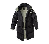 EMPORIO ARMANI Daunenparka Herren Stehkragen Mikrofaser schwarz, 56 (XXL)