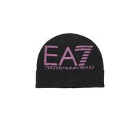 Emporio Armani EA7 Beanie Hat Mountain Visibility, Mütze Unisex Erwachsene, Black/Hollyhock, 56
