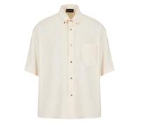 Emporio Armani EA7 - Hemd für Herren, leger, kurzärmlig (Cremefarbe) M
