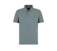 Emporio Armani EA7 Herren-Poloshirt aus Stretch-Baumwolljersey mit Maxi-Print auf dem Rücken, 7M000228, Urban Chic, L