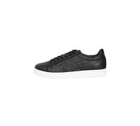 EA7 Unisex Leather Sneaker - black 42 2//3